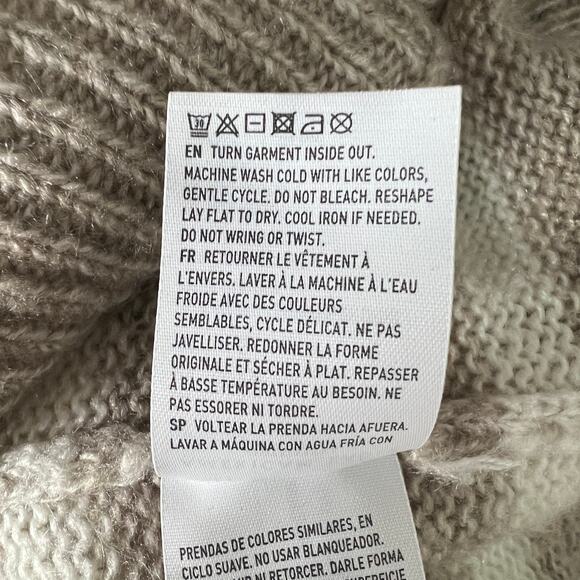 American Eagle Jegging Fit Striped Fuzzy Striped Sweater Size Small Oversized - Picture 10 of 11